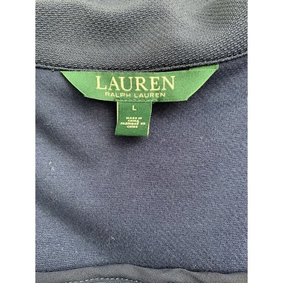 Lauren Ralph Lauren Womens Knit Blazer Viscose Dark Blue Gold Buttons Si… - Picture 5 of 8